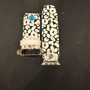 Black and White Animal Print Watch Band